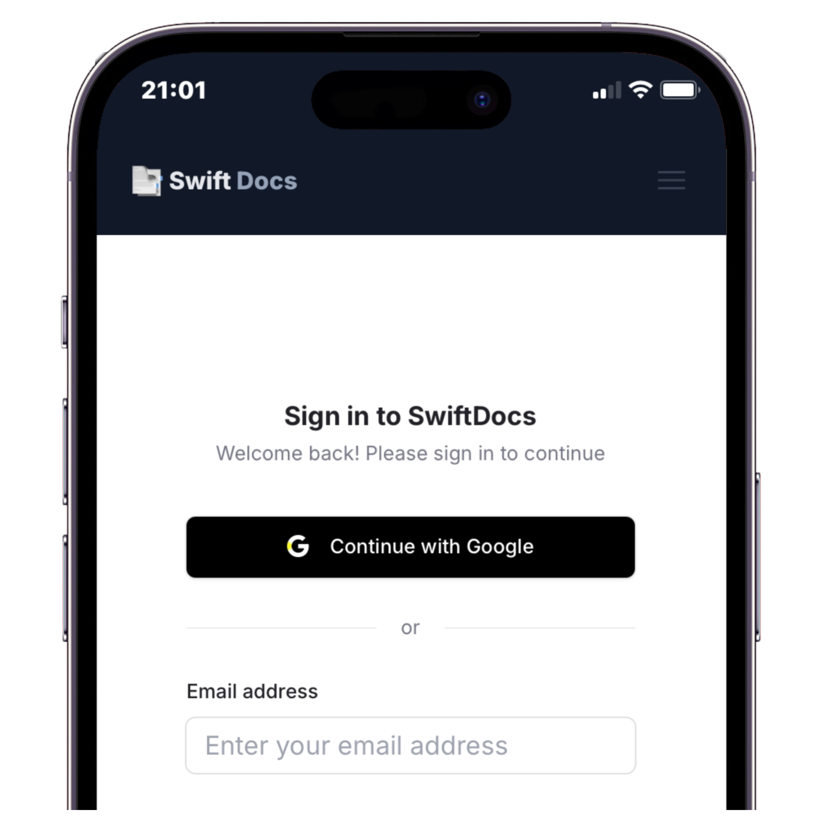 SwiftDocs project screenshot